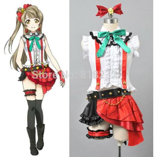 Love Live School Idol Project OP1 Kotori Minami Uniform Tops Dress Outfit Anime Cosplay Costumes