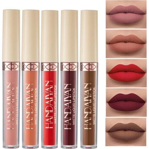10 Colors Matte Lip Glaze Waterproof Non-stick Cup Lipstick Long Lasting Red Lip Matte Lipstick Moist Lip Gloss Maquiagem