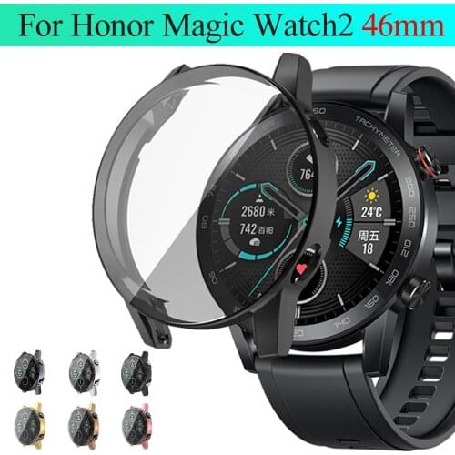 Soft TPU Case 46 MM For Honor Magic Watch 2 Ultra Thin 360 Full Cover Watch Screen Protector Plating Smart Watch Accessories