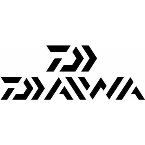 For 2Pcs Daiwa Sticker Decal set of 2 Fishing Bass Boat Swim Bait Rod Reel Lexa Trout Car Styling