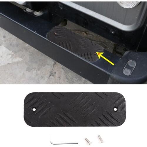 For Land Rover Defender 110 130 2004-2018 Car Exterior Front bumper guard Sticker Aluminum Alloy Modification Accessories 2 Pcs