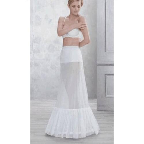 New Arrival Mermaid Bridal Petticoat for Wedding Dress Fishtail Ruffles Slip Underskirt Wedding Accessories