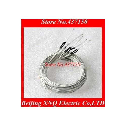 NTC single ended glass sealed thermistor temperature sensor 100K 3950 1% 260