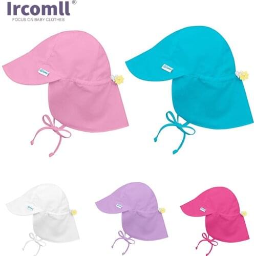 Toddler Baby Boys Girls Summer Cap For Children Solid Neck Sun Hat Kids Outdoor Hat Sun Protection Accesorios infant