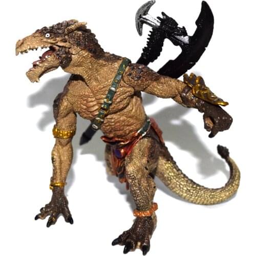 Papo Mytical Dragon Warrior Sword Missing Statue Figure Figurine