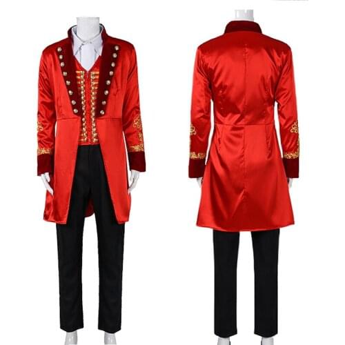The Greatest Showman Phineas Taylor P. T. Barnum Uniform Outfit Halloween Musical Film Cosplay Costume C018