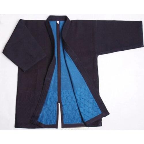 UNISEX Natural plant blue dye100% cotton kendo uniforms hakama Iaido Martial Arts suits