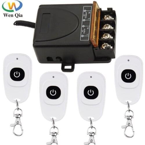 High Power Wireless 433Mhz Remote Control Switch AC220V 30A 6600W 1CH Relay Receiver and Transmitter For Farming/Factory/Motor