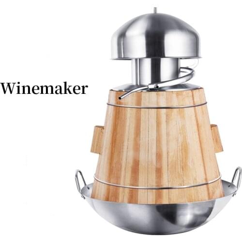 YUEWO 10L Brewery anti-stick pot distillation steamer essential oil machine Home Brewing Wine Making 304 stainless steel volume