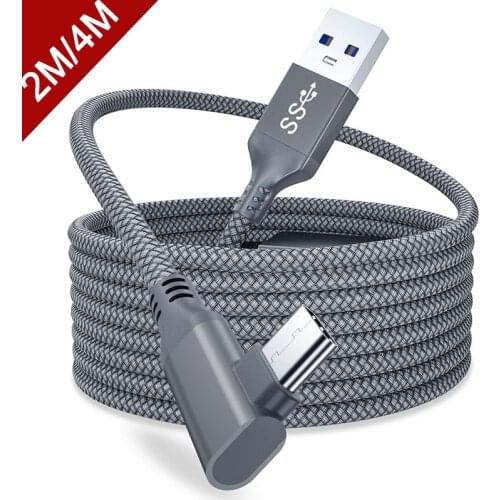 For Oculus Quest 2 Link 5M 3M Charging Cable Data Line Headset USB 3.0 Type C Data Transfer Type-C To USB-A Cord VR Accessories