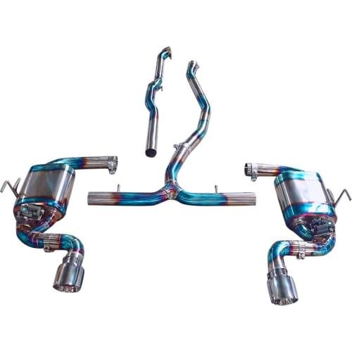 Factory high quality titanium exhaust pipe with valvelectronic for 10th Honda Civic