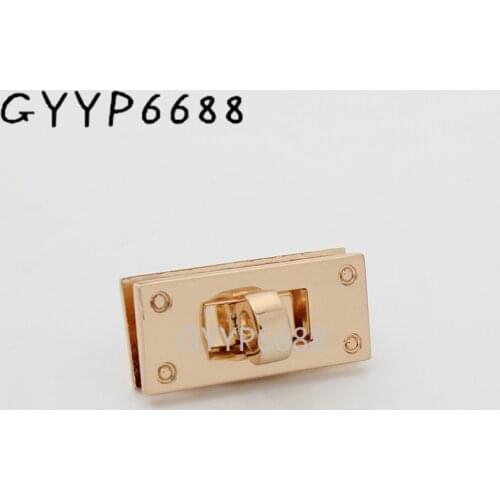 10-30-100pcs 5 colors 35*16mm rectangle shape locks for shoulder bag purse and handbags hardware accept mix colors