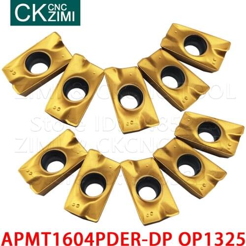 10PCS APMT1604PDER-DP OP1325 APMT 1604 PDER DP Carbide Inserts milling Inserts Tools CNC Metal lathe indexable tools for steel