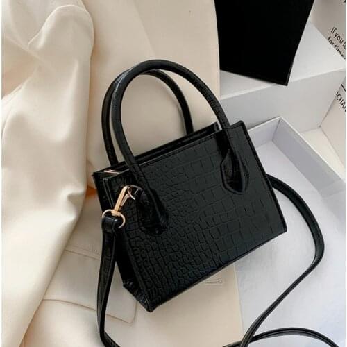 2020 Crocodile Pattern PU Leather Crossbody Bags For Women Chain Female Shoulder Handbags Mini Purses Travel Cross Body Bag