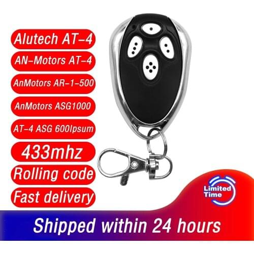 433MHz Keychain ALUTECH AT-4 AnMotors ASG1000 AR-1-500 AN-Motors AT-4 Garage Door Remote Control barrier Transmitter for gates
