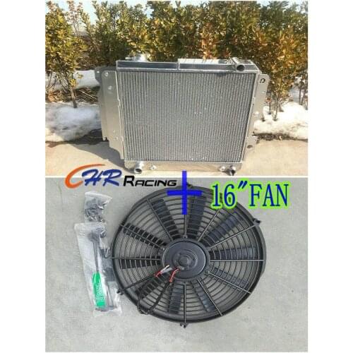 ALUMINUM RADIATOR (LHD)+ FAN FOR Jeep Wrangler YJ TJ LJ 2.4L/2.5L L4 4.0L/4.2L L6