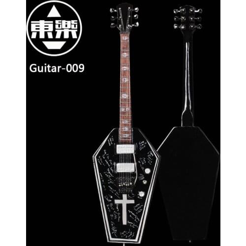 Wooden Handcrafted Miniature Guitar Model guitar-009 Guitar Display with Case and Stand (Not Actual Guitar! for Display Only!)