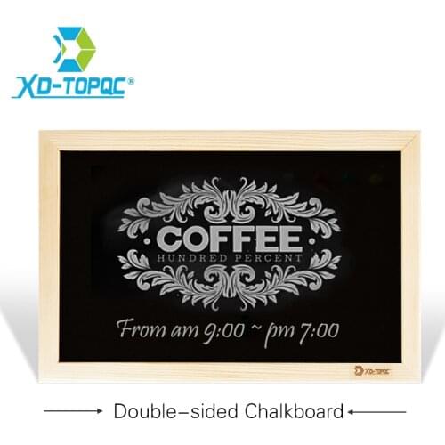 Wood Magnetic BlackBoard Double Face Dry Wipe Chalkboard Writing Board Office Supplier 20*30cm 10 Colors Factory Direct Sell