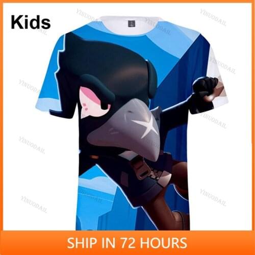 Colt Nita Cartoon Star, and Sandy Tops Teen Clothes Shoot Kids Tshirt Leon Shooting Game 3D T-shirt Boys Girls Harajuku Shirt
