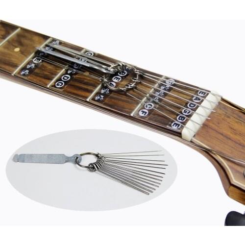 Guitar pillow neck groove grinding file rhythm string metal round knifives strings maintenance tools