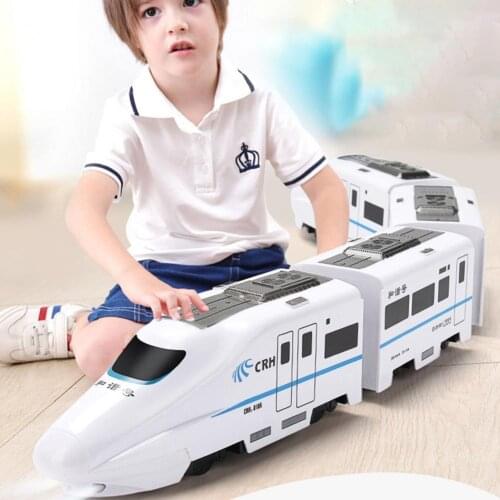 Creative Kids LED Train Toy High Simulation Intelligent Durable Electric Train Toy Funny Vocal Subway Game for Children