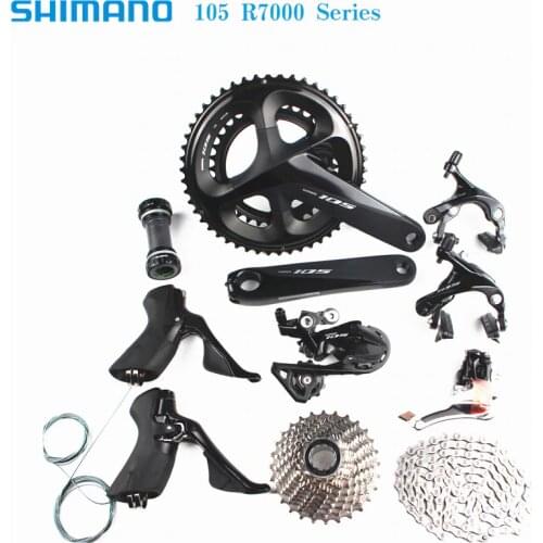 SHIMANO 105 R7000 11speed grouspet short cage ss 11-28 cassette HG601 chain braze on road bike bicycle upgrade for 5800