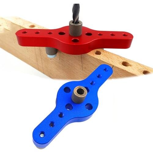 Vertical Pocket Hole Jig 6/8/10mm Woodworking Drilling Locator Wood Dowelling Self Centering Drill Guide Kit Hole Puncher