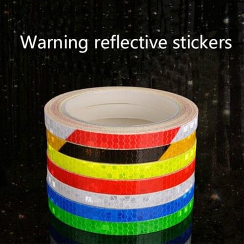 Moutatian Bicycle Reflective Stickers Cycling Fluorescent Reflective Tape Adhesive Tape Safety Decor Sticker Bicycle Accessories