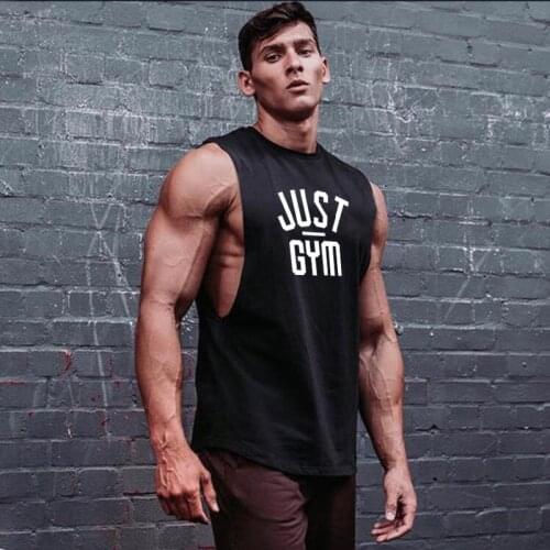 Muscleguys Brand Canotte Bodybuilding Drop Armhole Tank Top Men Gym Clothing Fitness Tanktop Sleeveless Shirt Workout Vest