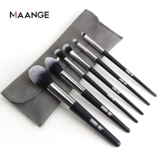 MAANGE Pro 5/6Pcs Makeup Brushes Set With Bag Foundation Eye Shadow Blending Eyeliner Eyebrow Brush For Makeup pincel maquiagem