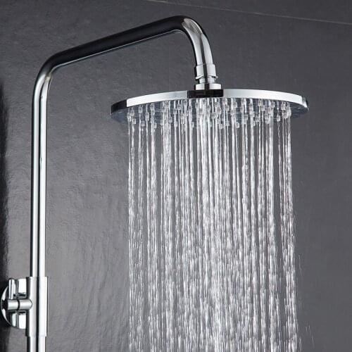 Copper multi-size pressurized shower head, round shower head, square bathroom overhead shower