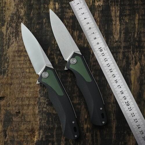 Original PF838 Petrified fish D2 steel blade folding knife G10 handle 59-60HRC hunting knives outdoor Rescue EDC Cutting tools