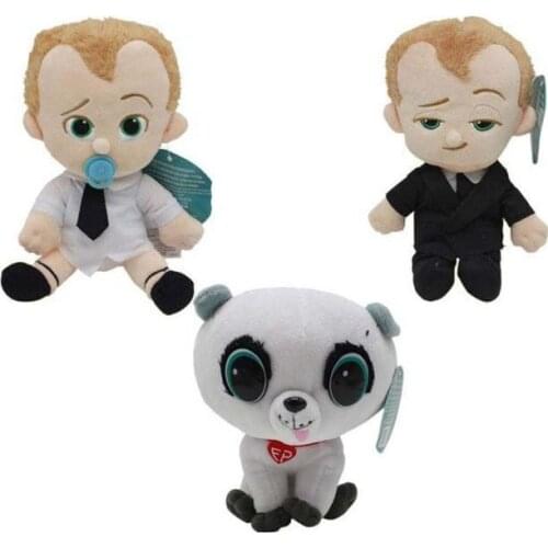 Boss Baby Plush Toy Cute Style Cartoon Action Figure Toys Dog Puppy Stuffed Animals Plush Dolls Size 20cm