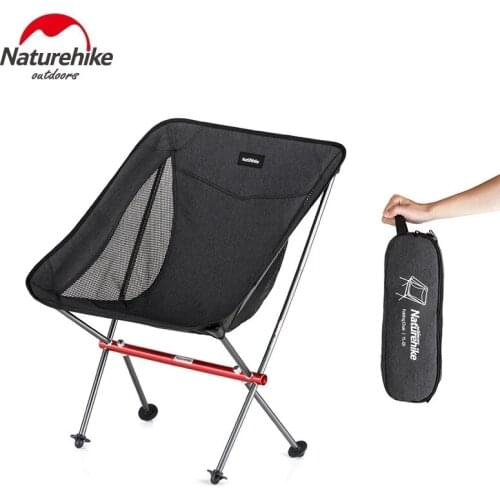 Naturehike Ultralight Portable Folding Chair with Carry Bag Heavy Duty 150KG Load Capacity Camping BBQ Picnic Folding Chairs