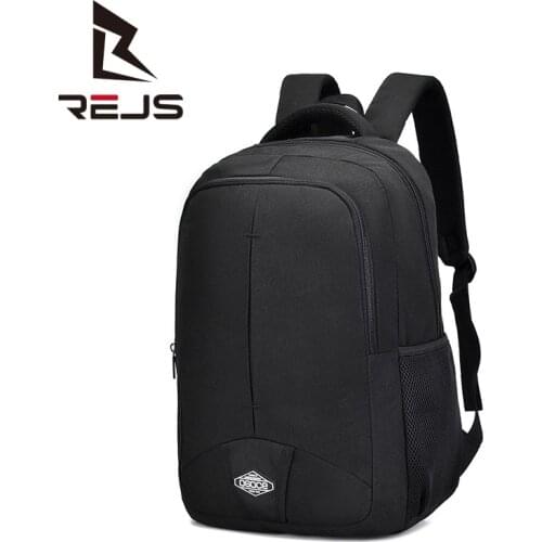REJS LANGT Casual Backpack Men Waterproof Large Capacity Travel Bag 15.6 Inch Laptop Backpacks Business Swiss Daypacks