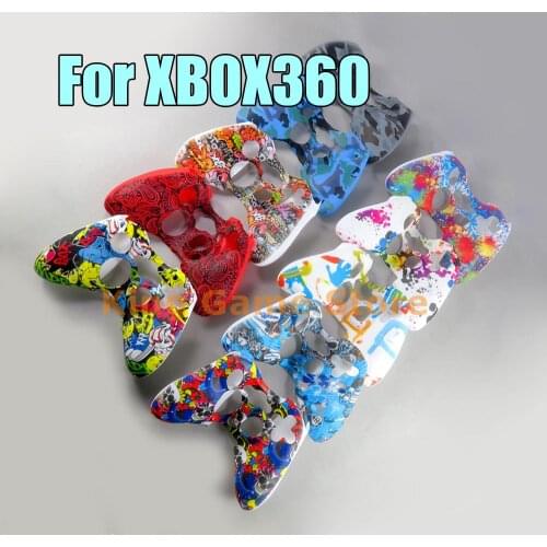 30pcs Water Transfer Printing Soft Protective Skin For xbox 360 Controller Silicone Cover Case For xbox 360 Gamepad Accessories