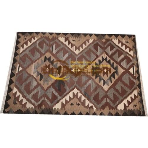 Turkish kilim rugs Hand Woven Handmade Home For Living Room Square Turkish Wool Knitting