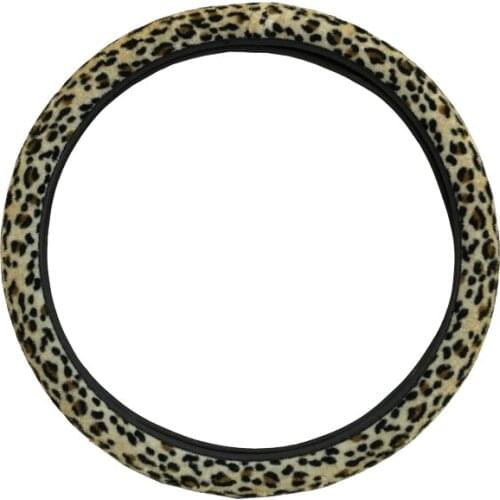 38CM Leopard Printed Universal High Quality Fashion PVC Car Auto Steering Wheel Cover