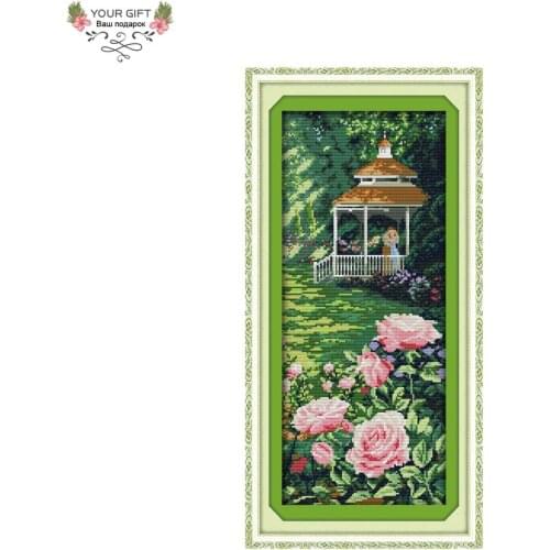 Your Gift F449 Free Shipping 14CT 11CT Counted and Stamped Home Decor Like In Heaven Needlepoints Embroidery Cross Stitch Kits