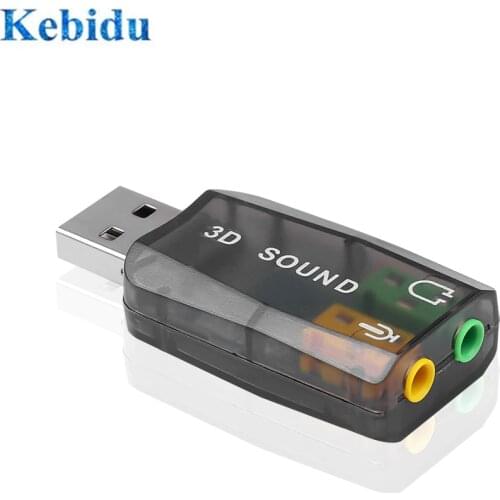 Mini External Usb To 3.5mm Mic Headphone Jack Stereo Headset 3d Sound Card Audio Adapter New Speaker Interface For Laptop