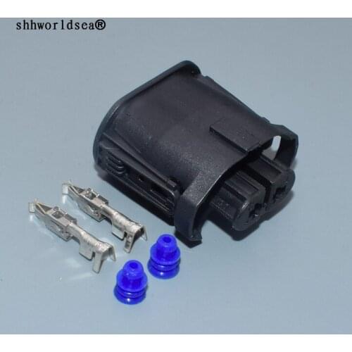 Worldgolden 2.8mm 2pin auto electric housing plug waterproof wiring harness connector 1-1355668-2