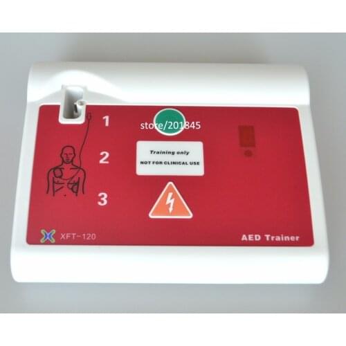 XFT-120C AED Trainer For First Aid CPR Training Cpr School Teaching Device In English And French Language Voice Electrode Pads
