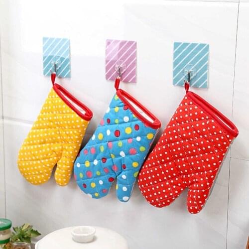 1pcs Thick Heat Insulation Microwave Oven Gloves Oven Special Kitchen Non-slip High Temperature And Anti-scald Gloves