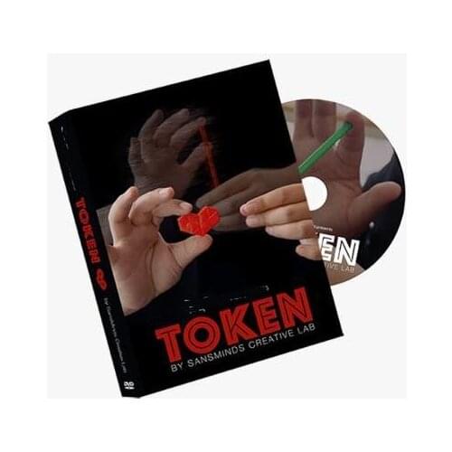 2016 New Arrivals Token (DVD and Gimmick) - Trick,Stage Magic,Close up,Card Magic props,Fun,Illusion,mental,street Magia Toys