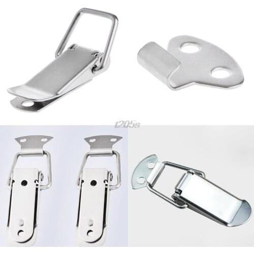 4 Pcs Hardware Cabinet Boxes Spring Loaded Latch Catch Toggle Hasp T15 Drop ship