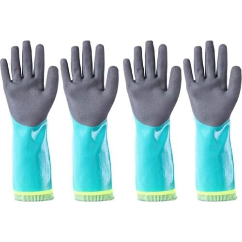 4 Pcs Garden Stab-Resistant Cleaning Gloves, Chemical Resistance, Warm And Breathable, Suitable For All Seasons