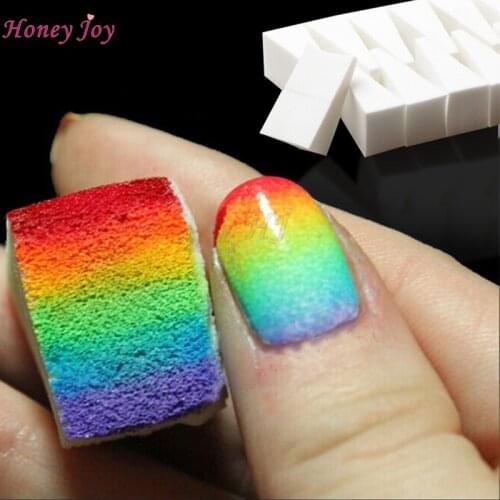 8Pcs/Pack Nail Art Sponge Stamping Polish Transfer DIY Nail Design UV Acrylic Pedicure Manicure Nail Art Stamp Tool