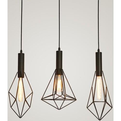 American country simple personality creative loft retro industrial style characteristic restaurant bar iron small chandelier