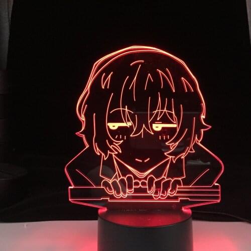 Bungo Stray Dogs Osamu Dazai Lamp for Room Decor Friend Birthday Gift Gadget Nakahara Chuya Night Light Anime Neon Light Dazai