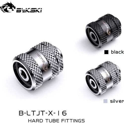 BYKSKI 2pcs/lots OD16mm +ID12mm Hard Tube Fitting/RBW Light Hand Compression Fitting/RGB A-RGB / Only Compatible Acrylic Tube